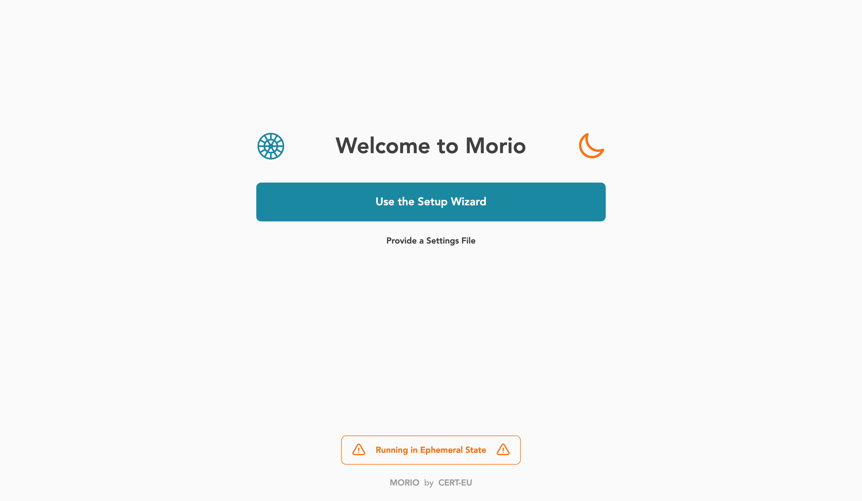 Morio UI in ephemeral state